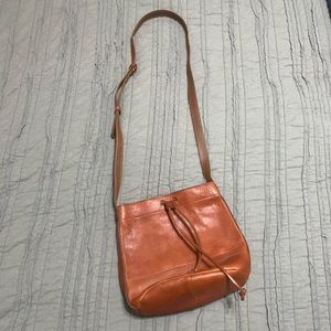 NWOT Lucky Brand Leather Bucket Bag